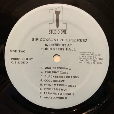 Various - Sir Coxsone & Duke Reid In Concert At Forresters Hall picture 3