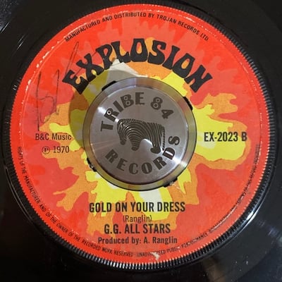 G.G. Allstars, The Slickers - Man From Carolina / Gold On Your Dress picture 2