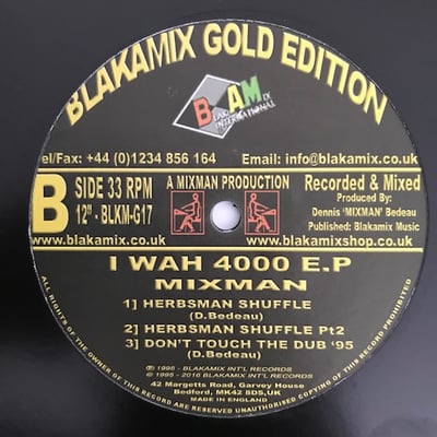 Mixman - Iwah 4000 E.P. picture 2