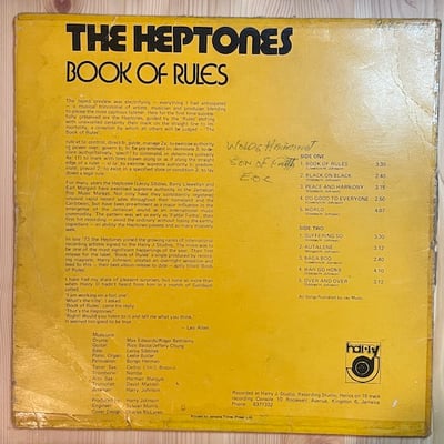 The Heptones - Book Of Rules picture 2