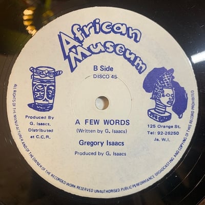 Gregory Isaacs - Next To You / A Few Words picture 2