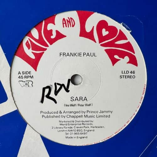 Frankie Paul, Cultural Roots – Sara / Running Back To Me