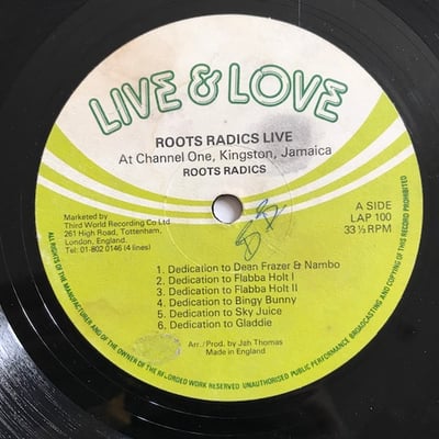 The Roots Radics - Live At Channel One Kingston Jamaica picture 4