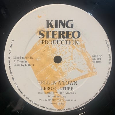 Frankie Paul, Hero Culture - Call Me Crazy / Hell In A Town picture 2