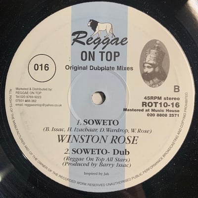 Eli Emmanuel, Winston Rose - Sadam / Soweto picture 2
