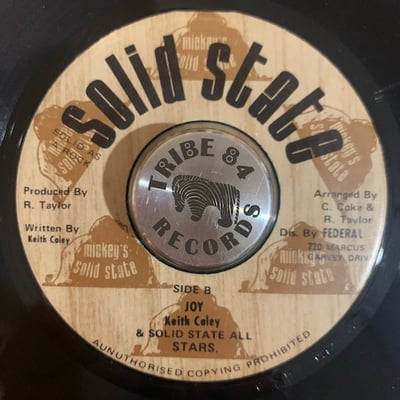 Keith Coley, Solid State All Stars - Fill My Heart With Joy picture 2