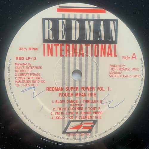Various – Redman Super Power Vol. 1 Rough - Mean - Irie