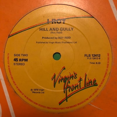 I-Roy - Fire In A Wire / Hill And Gully picture 2