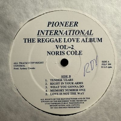 Noris Cole - The Reggae Love Album Vol-2 picture 3