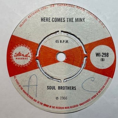 Lee Perry, The Soulettes, The Soul Brothers - Rub And Squeeze / Here Comes The Minx picture 2