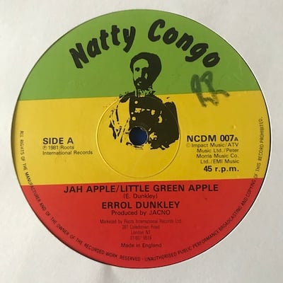 Errol Dunkley - Jah Apple / Little Green Apple // Hell And Sorrowpicture