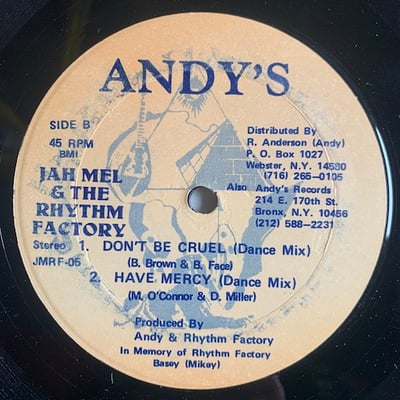 Jahmel, The Rhythm Factory - Don't Be Cruel / Have Mercy picture 2