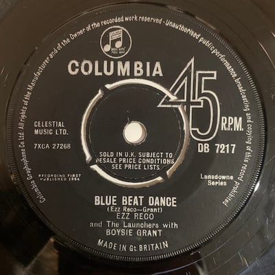 Ezz Reco And The Launchers, Boysie Grant - King Of Kings / Blue Beat Dance picture 2