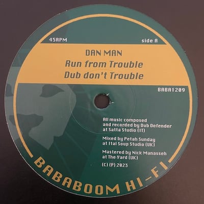 Dan Man, Roots Defender Horns - Run From Troubles /  Steppin High picture 2