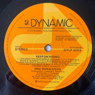 Eric Donaldson - Keep On Riding picture 3