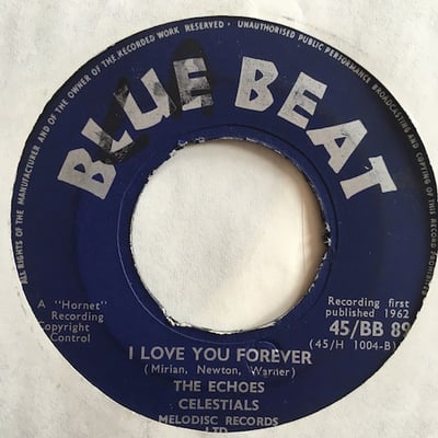 The Echoes, The Celestials - Are You Mine / I Love You Forever picture 2