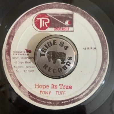 Tony Tuff - Hope Its Truepicture