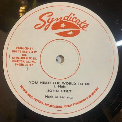 Dennis Brown, John Holt - Baby Don't Do It / You Mean The World To Me picture 2