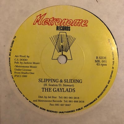 Theophilus Beckford, The Gaylads - Easy Snapping / Slipping & Sliding picture 2