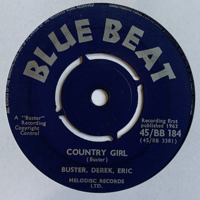 Prince Buster, Derrick Morgan, Eric "Monty" Morris, Eric "Monty" Morris - Country Girl / Sweet Love picture 2