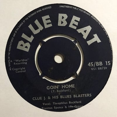 Clue J. & The Blues Blasters, Trenton Spence & His Group - Easy Snapping / Goin' Home picture 2