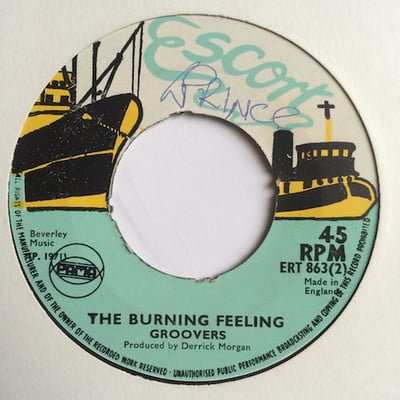 The Groovers - Bend Down Low / The Burning Feeling picture 2