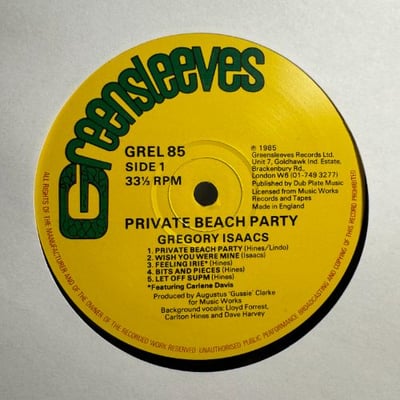 Gregory Isaacs - Private Beach Party picture 3