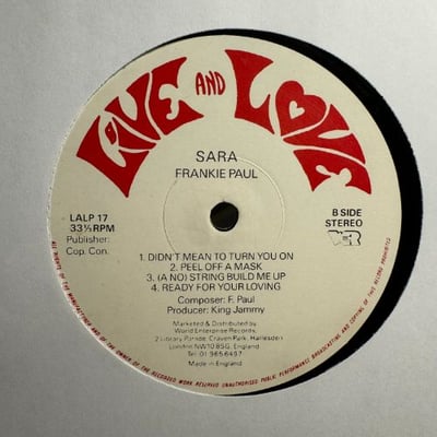Frankie Paul - Sara picture 4