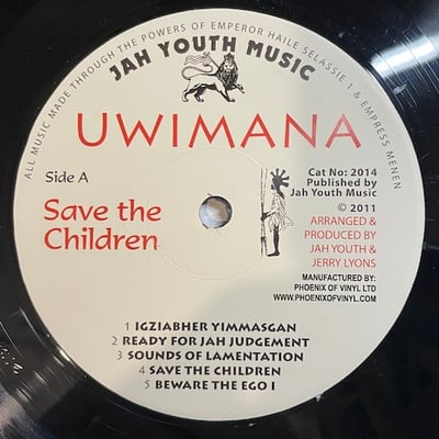 Uwimana - Save The Children 2xLP picture 8