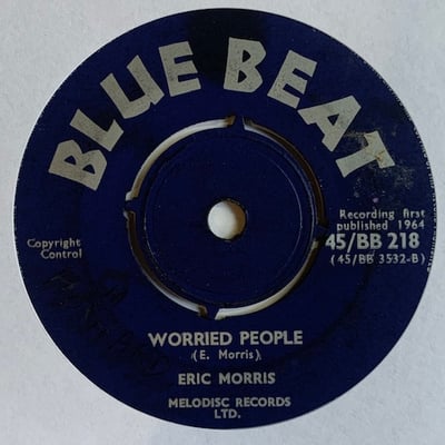 Eric "Monty" Morris - Love Can Brake A Man / Worried People picture 2