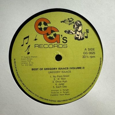 Gregory Isaacs - Best Of Gregory Isaacs Volume 2 picture 3