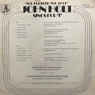 John Holt - The Further You Look picture 2