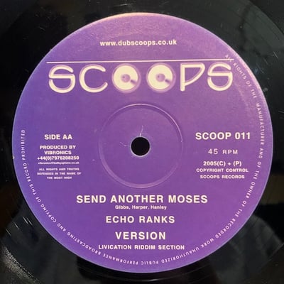 Echo Ranks - Dreadlocks / Send Another Moses picture 2