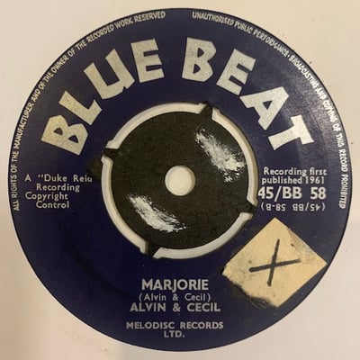 Roland Alphonso, Alvin & Cecil - Blackberry Brandy / Marjorie picture 2