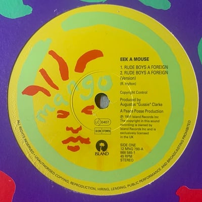 Eek-A-Mouse - Rude Boys A Foreign / Gangster Chronicles picture 2