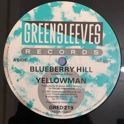 Yellowman - Blueberry Hill / Young Girl Be Wise picture 3