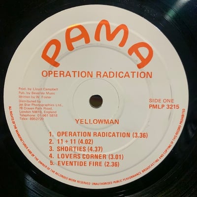 Yellowman - Operation Radication picture 3