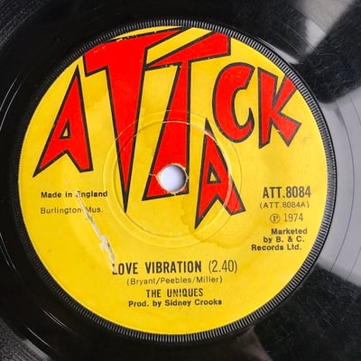 Freddie McKay, The Uniques - Love Vibration / Rock'A'By' Woman picture 2