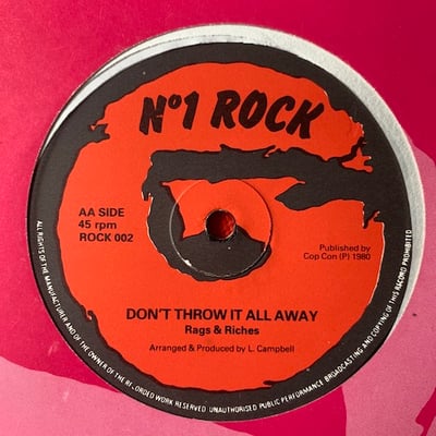 Frank H, Rags & Riches - Come Back To Me / Don't Throw It All Away picture 3