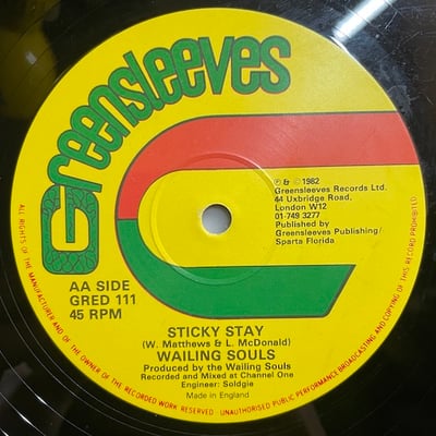 Wailing Souls - They Don't Know Jah / Sticky Stay picture 3