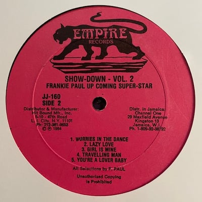Sugar Minott, Frankie Paul - Show-Down Vol. 2 picture 4