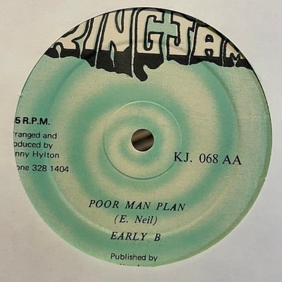 Early B - Righteous Rasta / Poor Man Plan picture 2