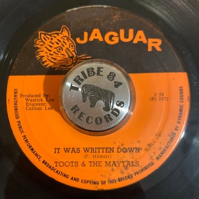 Toots & The Maytals - Daddy / It Was Written Down picture 2