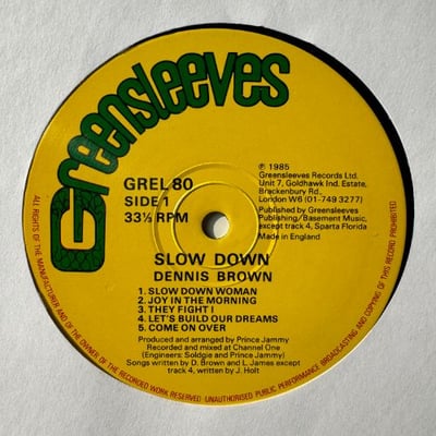 Dennis Brown - Slow Down picture 3