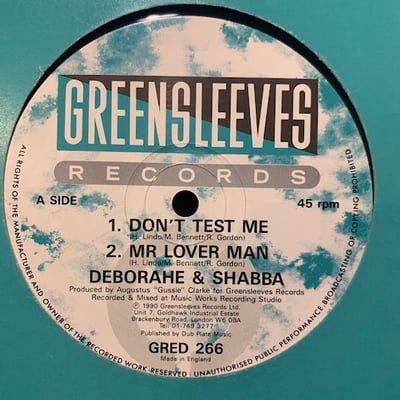 Deborahe Glasgow, Shabba Ranks, Little Twitch - Don't Test Me / Can't Stand Me picture 2