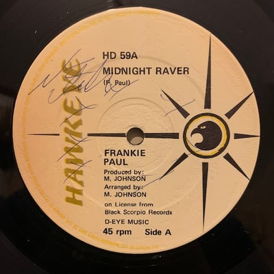 Frankie Paul - Midnight Raver / Hungry Belly Yardy picture 2