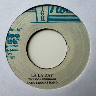 The Conquerors, The Baba Brooks Band - Won't You Come Home / La La Day picture 2
