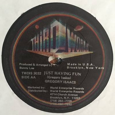 Gregory Isaacs - The Village / Just Having Fun picture 2