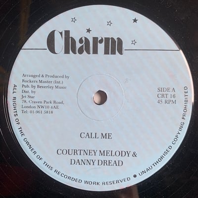 Courtney Melody, Danny Dread - Call Me / Commandment Of DJ picture 2
