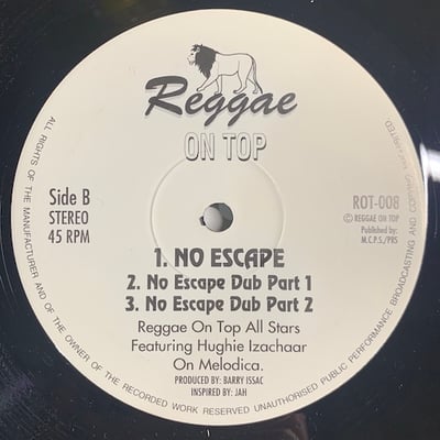 Hughie Izachaar, Reggae On Top Allstars - Line Up / No Escape picture 2